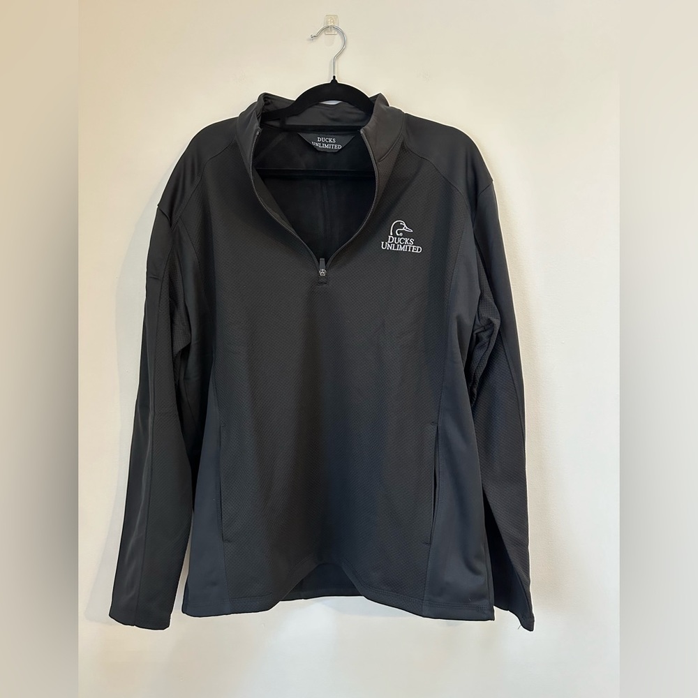 Ducks unlimited black quarter zip XL